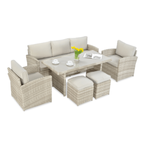 BORNEO ZESTAW+PUFY BEIGE