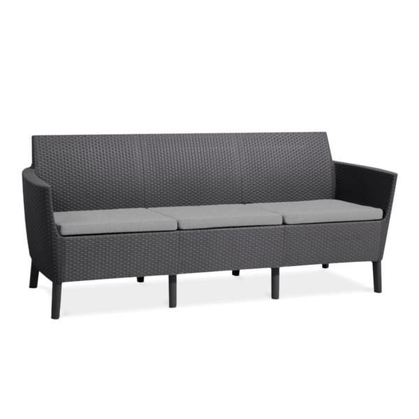 SALEMO 3 SEATER SOFA GRAPHITE