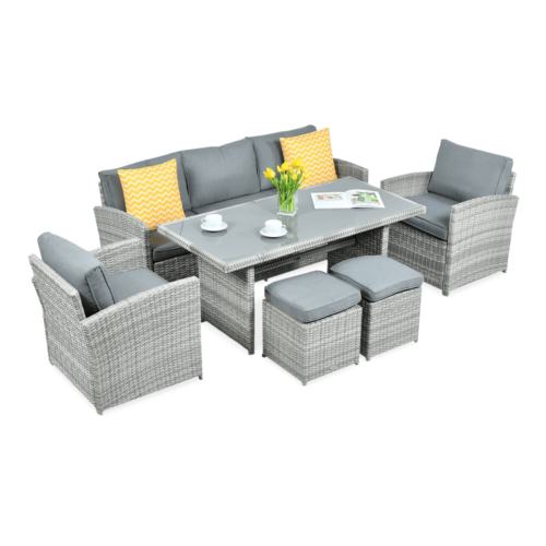 BORNEO ZESTAW+PUFY STONE GREY