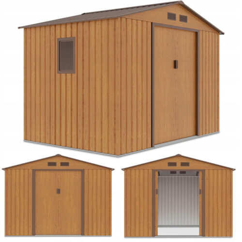 HUDSON 9x6 DOMEK METALOWY OAK/BROWN