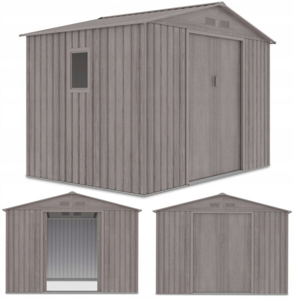 HUDSON 9x6 DOMEK METALOWY LIGHT WOOD