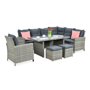 IBIZA NAROŻNIK+FOTEL GREY