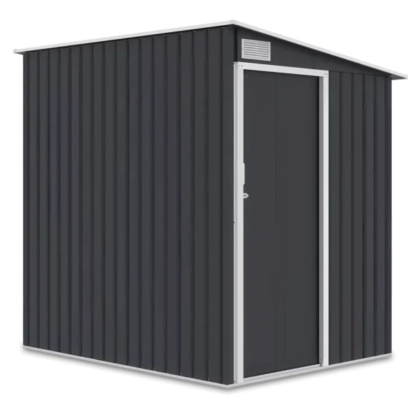 Domek metalowy ogrodowy Hardmaister Jasper 150 × 194 cm Cold Grey