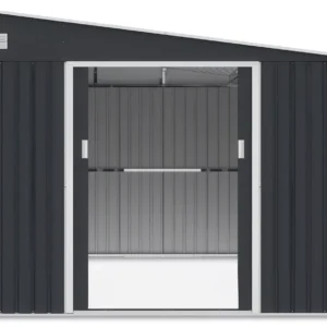 004024_7_3e1a Domek metalowy ogrodowy Hardmaister Jasper 279 × 321 cm Cold Grey