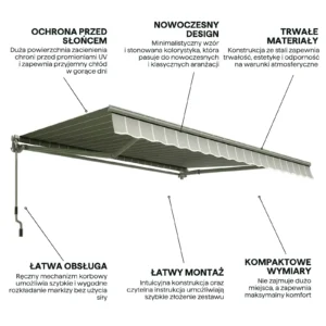 004445_infografika_cechy_markizy_classic_gutroof_c3dd Markiza tarasowa Gutroof Classic 300 × 250 cm Grey/White