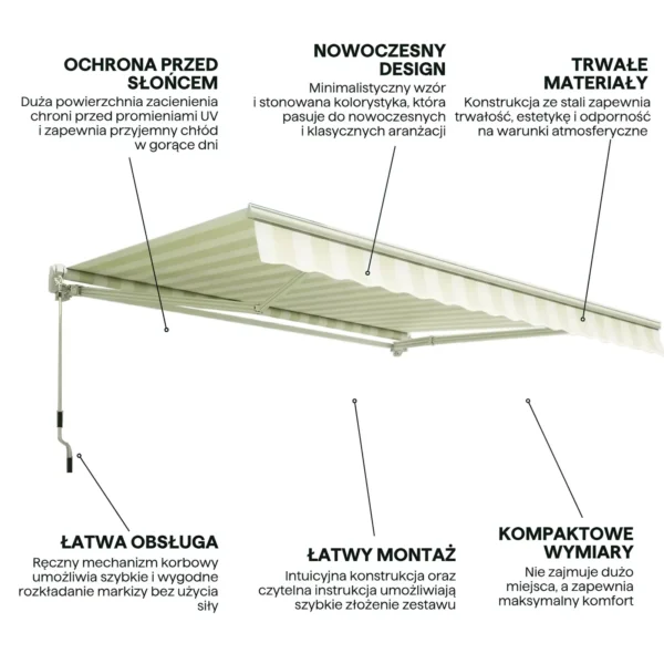 004449_infografika_cechy_markizy_classic_gutroof_22b9 Markiza tarasowa Gutroof Classic 300 × 250 cm White/Taupe
