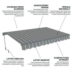 005329_infografika_cechy_markizy_classic_gutroof_ea63 Markiza tarasowa Gutroof Classic 500 × 300 cm Grey/White