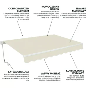 005330_infografika_cechy_markizy_classic_gutroof_3118 Markiza tarasowa Gutroof Classic 500 × 300 cm Beige