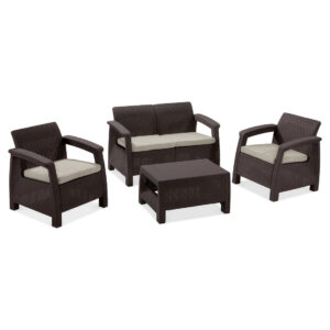 CORFU SET ZESTAW BROWN