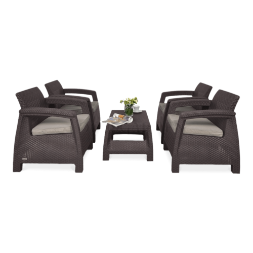 CORFU QUATTRO ZESTAW BROWN