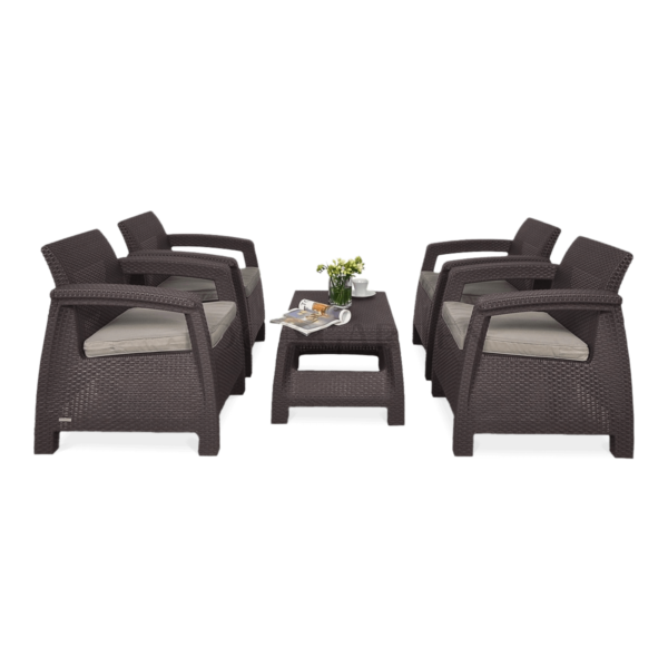 CORFU QUATTRO ZESTAW BROWN