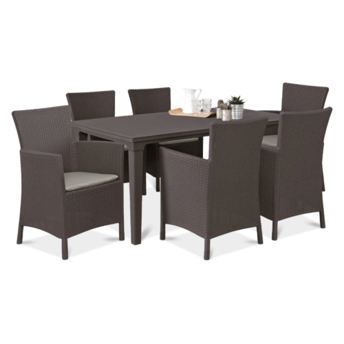 TOSCANA 6+1 ZESTAW BROWN