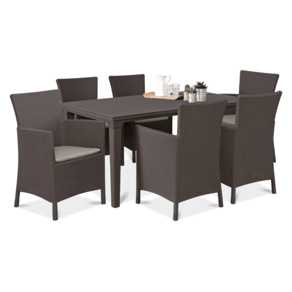 TOSCANA 6+1 ZESTAW BROWN