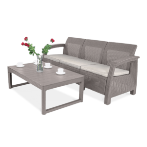 CORFU SOFA MAX/LYON ZESTAW CAPPUCCINO