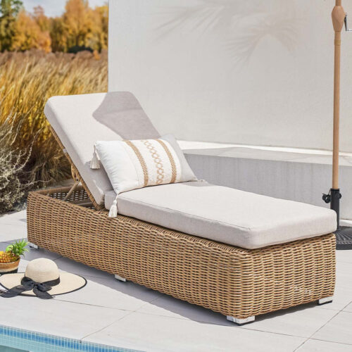 JAKARTA LEŻAK Z PODUSZKĄ BEIGE