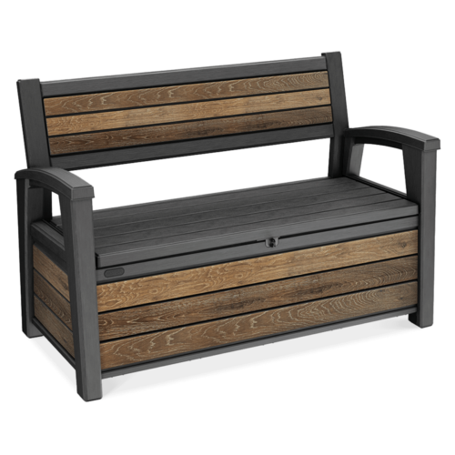 DECO GARDEN 227L ŁAWKA/SKRZYNIA WALNUT