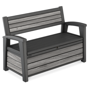 DECO GARDEN 227L ŁAWKA/SKRZYNIA STORM GREY