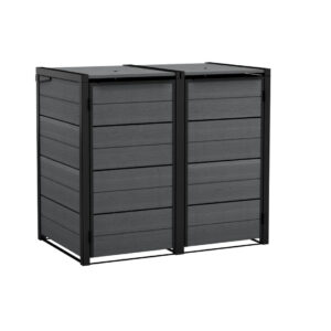 HIDE AWAY 2x 240L ZABUDOWA KOSZY GREY