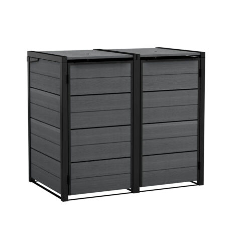 HIDE AWAY 2x 240L ZABUDOWA KOSZY GREY