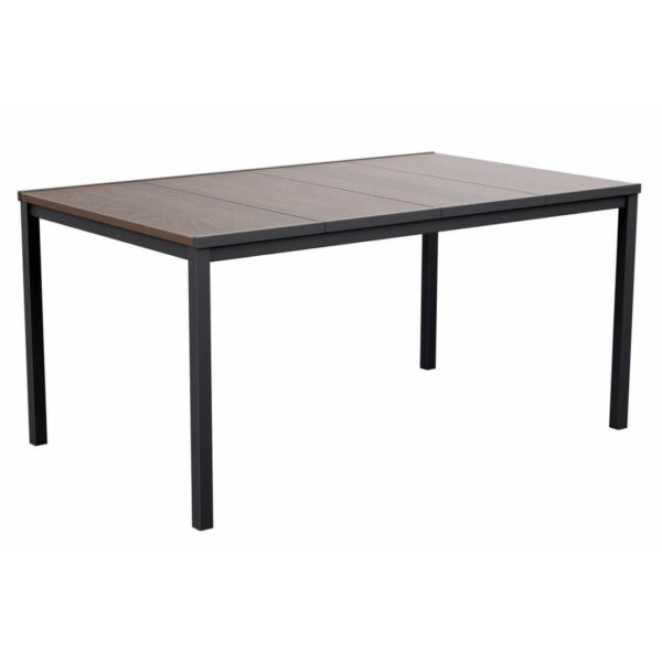 PORTO 160 STÓŁ WALNUT BLACK STEEL