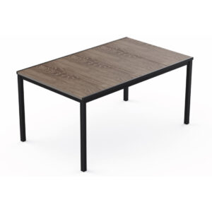 PORTO 160 STÓŁ ASHWOOD BLACK STEEL