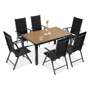 SYDNEY 150/6 ZESTAW DARK GREY/TEAK