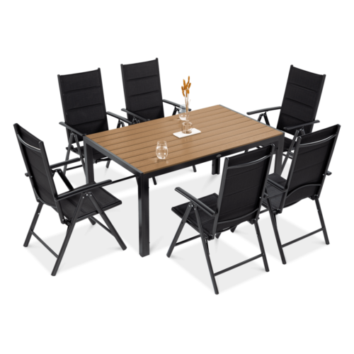 SYDNEY 150/6 ZESTAW DARK GREY/TEAK