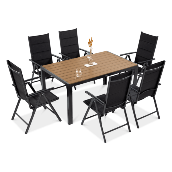 SYDNEY 150/6 ZESTAW DARK GREY/TEAK