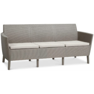 SALEMO 3 SEATER SOFA CAPPUCCINO