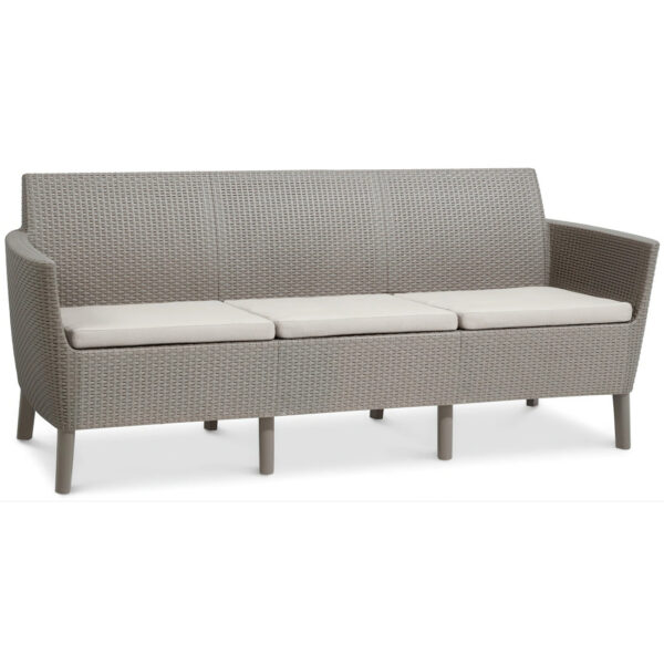SALEMO 3 SEATER SOFA CAPPUCCINO