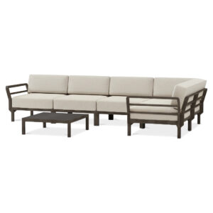 MAXIMO 5 NAROŻNIK TERRA-PERLA+MAXIMO TABLE TERRA