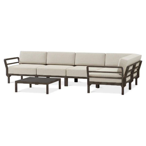 MAXIMO 5 NAROŻNIK TERRA-PERLA+MAXIMO TABLE TERRA