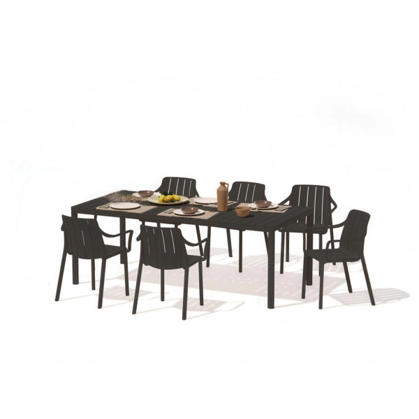 TIBERINA/TEVERE 147-211 6+1 ZESTAW ANTRACITE