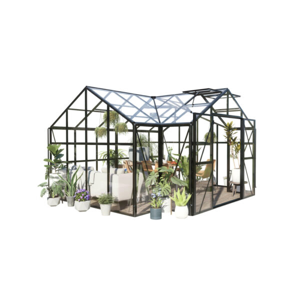 TRIBECA 433x360 OGRÓD ZIMOWY (SOLID PC+GLASS) BLACK