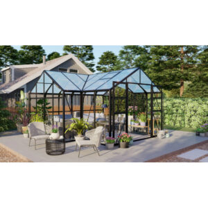 TRIBECA 433x431 OGRÓD ZIMOWY (PC+GLASS) BLACK