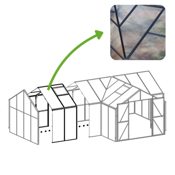 TRIBECA 287x144 MODUŁ (PC+GLASS) BLACK