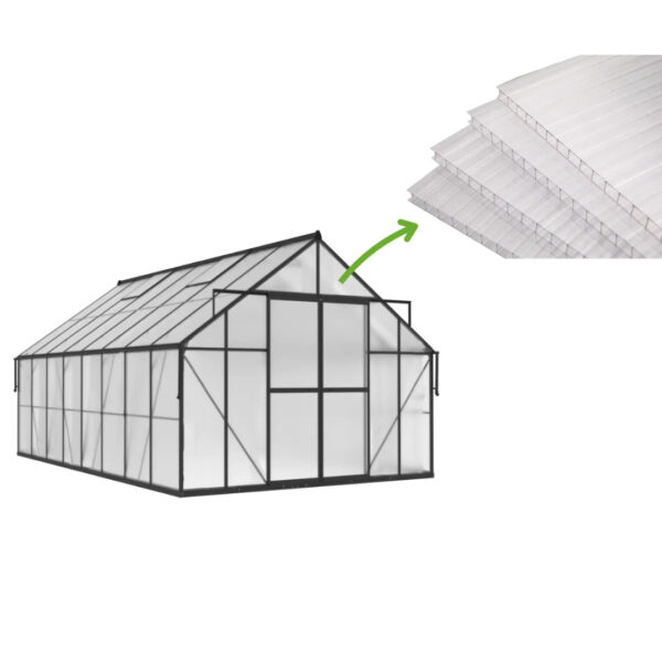 PANELE POLIWĘGLANOWE 6MM (ZESTAW 5SZT.) DO SZKLARNI 305x489