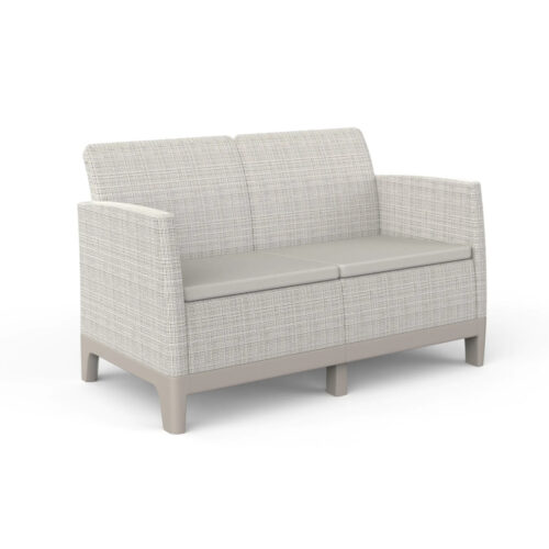 SCANDI FORMA SOFA 2 PEBBLE GREY-SOFT BEIGE/OAT