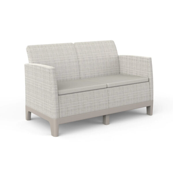SCANDI FORMA SOFA 2 PEBBLE GREY-SOFT BEIGE/OAT