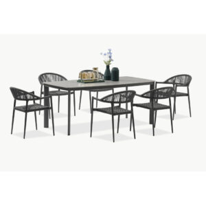 ARDEN ZESTAW 6+1 DARK GREY/DARK GREY