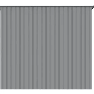 Domek metalowy ogrodowy Hardmaister Kent 222 × 149 cm Light Grey