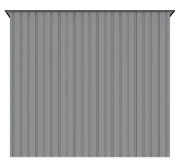 Domek metalowy ogrodowy Hardmaister Kent 222 × 149 cm Light Grey
