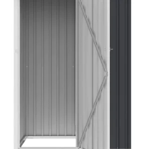 Kent_143x89_Cold_Grey_Hardmaister_garden_tool_house__1__2060 Domek metalowy ogrodowy Hardmaister Kent 143 × 89 cm Cold Grey