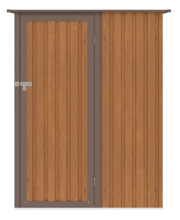Kent_143x89_OakBrown_Hardmaister_garden_tool_house__2__47ac Domek metalowy ogrodowy Hardmaister Kent 143 × 89 cm Oak Brown