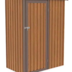 Kent_143x89_OakBrown_Hardmaister_garden_tool_house__4__5f22 Domek metalowy ogrodowy Hardmaister Kent 143 × 89 cm Oak Brown