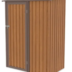 Kent_143x89_OakBrown_Hardmaister_garden_tool_house__5__fbaa Domek metalowy ogrodowy Hardmaister Kent 143 × 89 cm Oak Brown