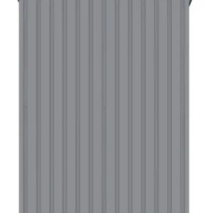 Domek metalowy ogrodowy Hardmaister Kent 143 × 89 cm Light Grey