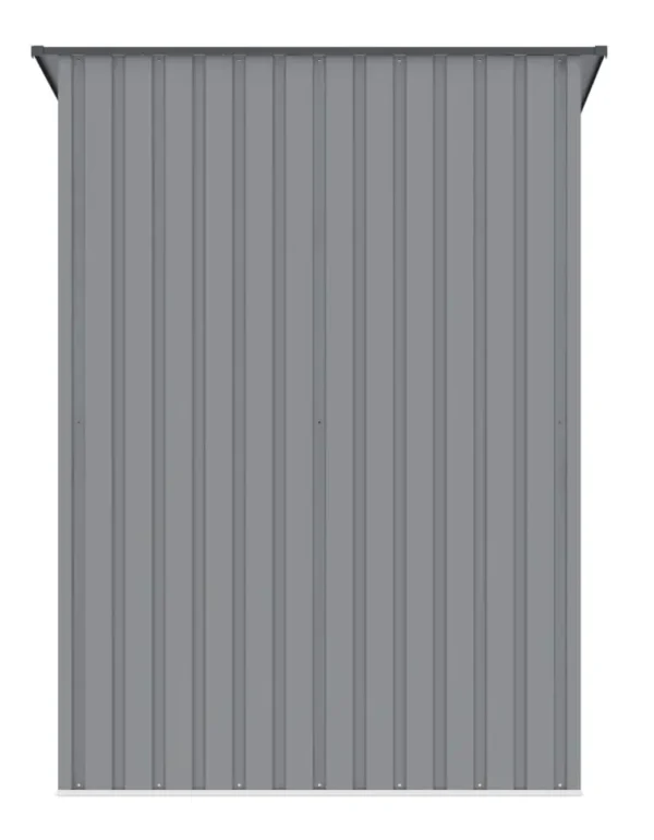 Domek metalowy ogrodowy Hardmaister Kent 143 × 89 cm Light Grey