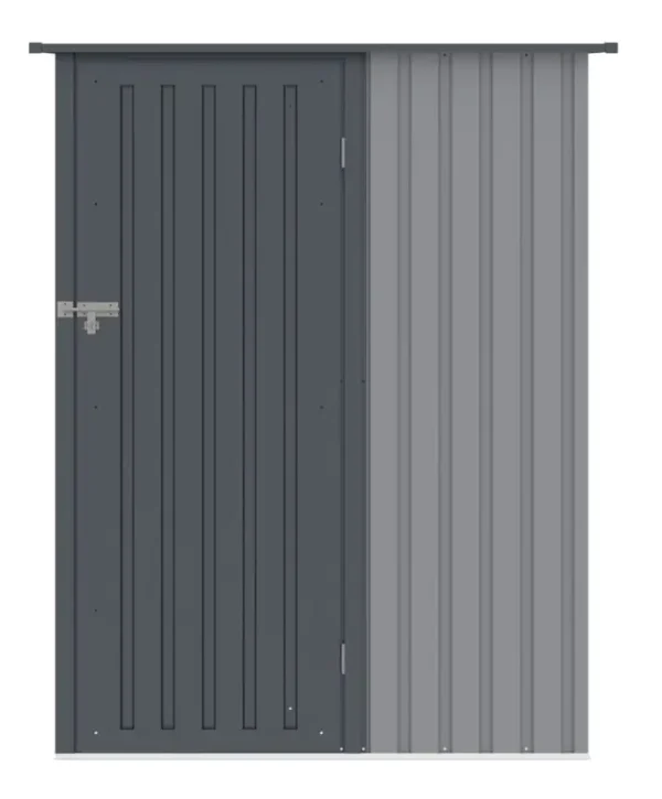 Domek metalowy ogrodowy Hardmaister Kent 143 × 89 cm Light Grey