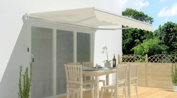 aranzacja_markizy_classic_500x300_w_ogrodzie__00e5 Markiza tarasowa Gutroof Classic 500 × 300 cm Beige